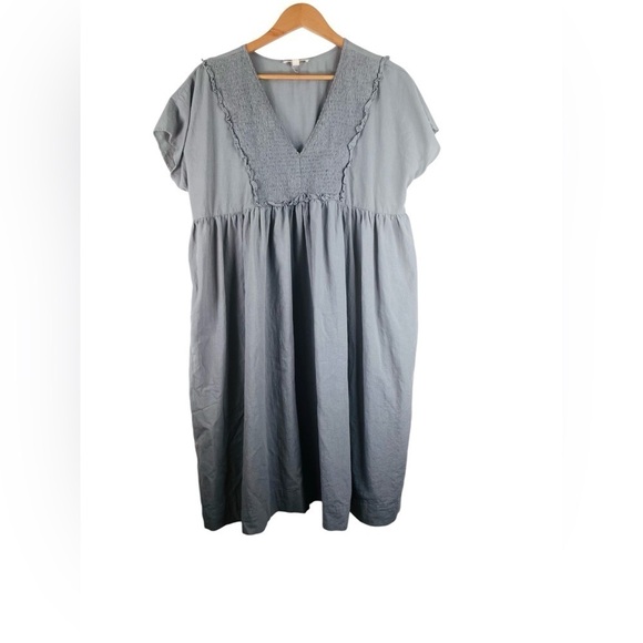 grade & gather Dresses & Skirts - Grade & Gather Blue Cotton Oversized Dress Size Large
